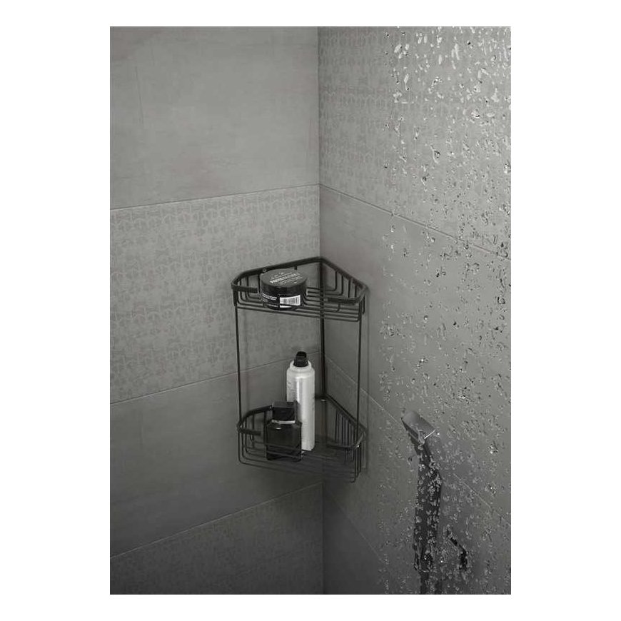 Shower shelf GEDY 248214, 151×325×200 mm, black – 2