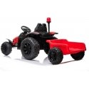 Lean Cars Electric Ride On Tractor HZB-200 with Trailer Raudona Lean Cars Electric Ride On Tractor HZB-200 with Trailer Raudona