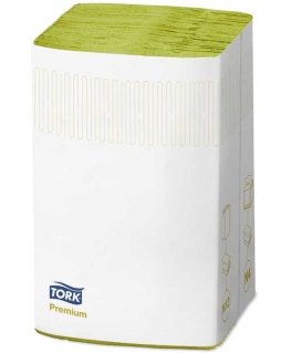 Napkins TORK XPRESSNAP 18962, 2 ply, 200 serves/pack, 21.3 x 16.5 cm, lime sp.