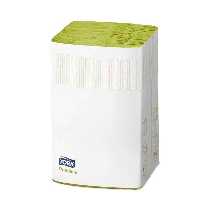 Napkins TORK XPRESSNAP 18962, 2 ply, 200 serves/pack, 21.3 x 16.5 cm, lime sp.