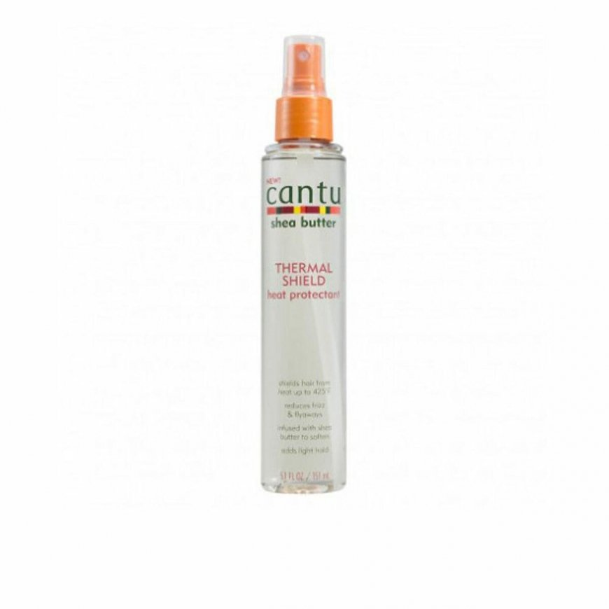 "Cantu Sviestmedžių aliejumi Thermal Shield Heat Protectant Purškiklis" purškiklis apsaugantis plaukus nuo karščio 151ml