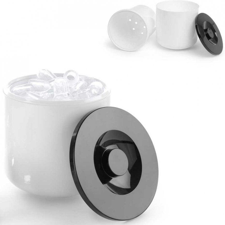 Hendi White ice container with black lid, 5L