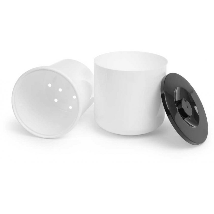 Hendi White ice container with black lid, 5L – 4