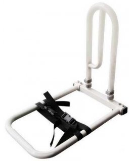 Height-adjustable bed rail making it easier to stand up