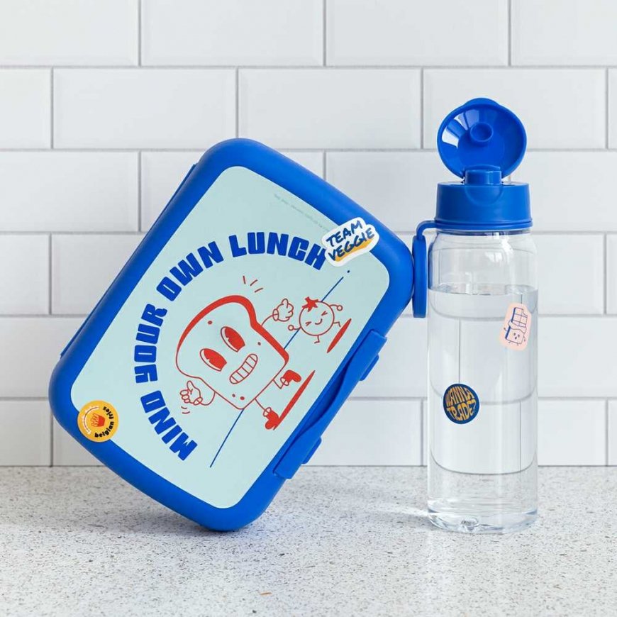 Drinking bottle Amuse Water bottle 500 ml with holder Urban Doodle