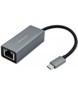 Qoltec Adapteris usb-c na rj45 ethernet | 1000mbps | aluminiowa obudowa