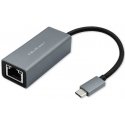 Qoltec Adapteris usb-c na rj45 ethernet | 1000mbps | aluminiowa obudowa