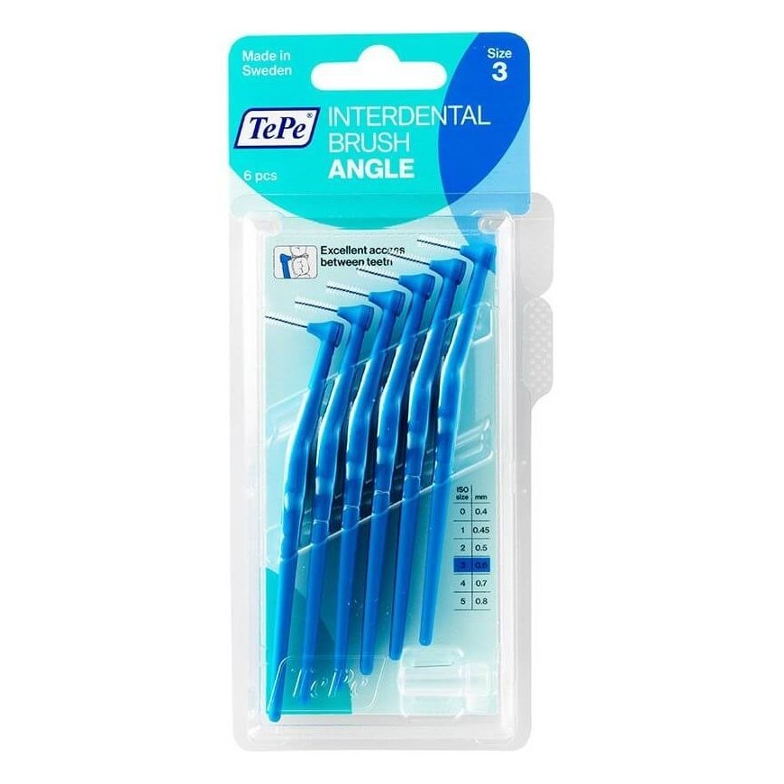 TePe Angle Interdental Brushes 3 Blue