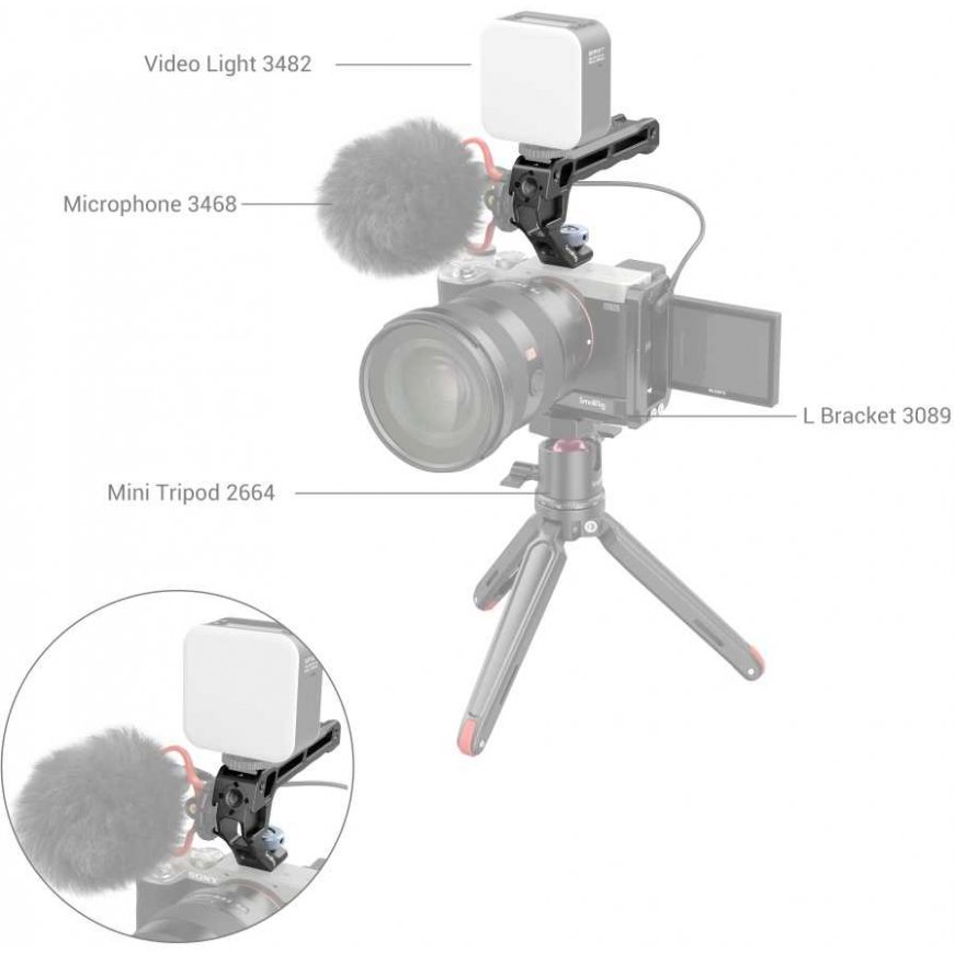 SmallRig 3764 kameran asennustarvike Kaarikahva – 2