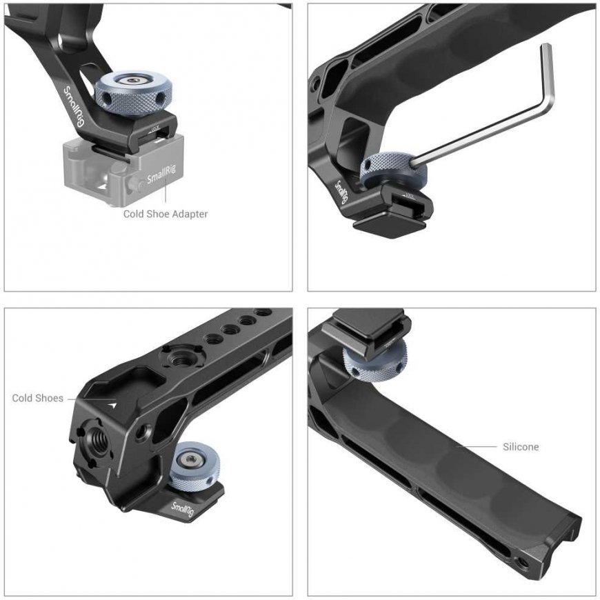 SMALLRIG 3764 TOP HANDLE WITH COLD SHOE – 4