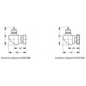 Radiatoriaus vožtuvo adapteris Danfoss, RA/RA Radiatoriaus vožtuvo adapteris Danfoss, RA/RA