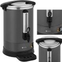 Royal Catering Coffee and tea maker with tap and drip tray 14 l 1400 W gray