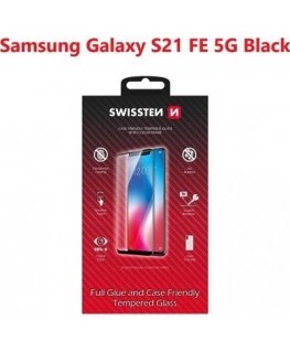 Swissten Full Face Tempered Glass Samsung Galaxy S21 FE 5G Black