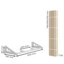 SANRO WO-100 wall-mounted crossbar with narrow grip, black/yellow, up to 100 kg SANRO WO-100 wall-mounted crossbar with narrow grip, black/yellow, up to 100 kg