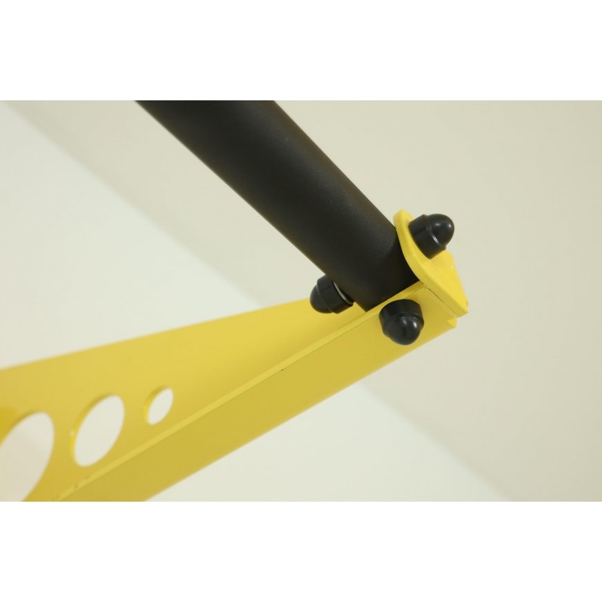 SANRO WO-100 wall-mounted crossbar with narrow grip, black/yellow, up to 100 kg – 5
