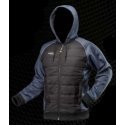 Neo Black-Navy Blue Knitted Insulated Hoodie Size XL (81-556-XL)