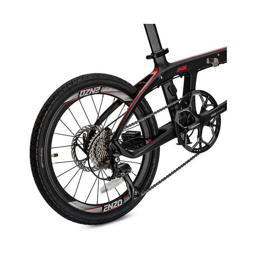 Beaster Scooter Carbon Frame Bike, BS127B, Black – 5
