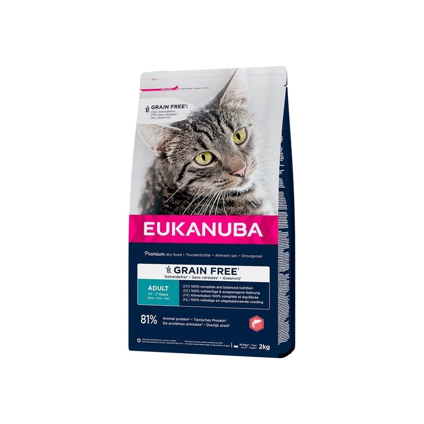 Eukanuba Euk Cat Adult Grainfree lašiša 2kg