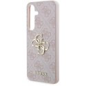Originalus priekinio skydelio dėklas GUESS GUHCS24S4GMGPI, skirtas Samsung S24 (odinis 4G metalinis logotipas / rožinis) Originalus priekinio skydelio dėklas GUESS GUHCS24S4GMGPI, skirtas Samsung S24 (odinis 4G metalinis logotipas / rožinis)