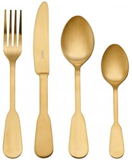 SOHO GOLD gold cutlery set 16 pcs. / Mikasa