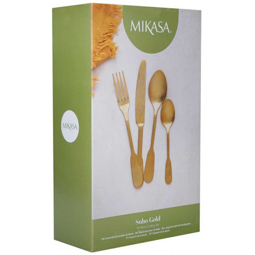 SOHO GOLD gold cutlery set 16 pcs. / Mikasa – 5