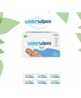 WATERWIPES WET WIPES 6 PACKS OF 60 PCS. BIODEGRADABLE