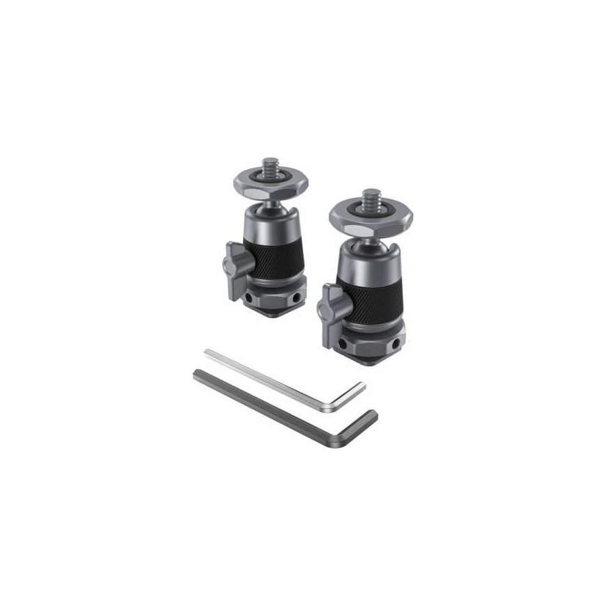 SmallRig 2948 BallHead Mini with Removable Cold Shoe Mount 2pcs – 2