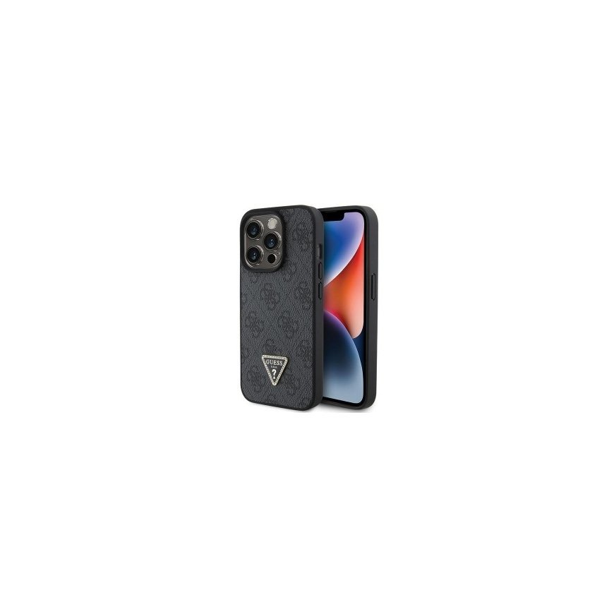 DKNY PU Leather Checkered Pattern and Stripe Case for iPhone 15 – 2