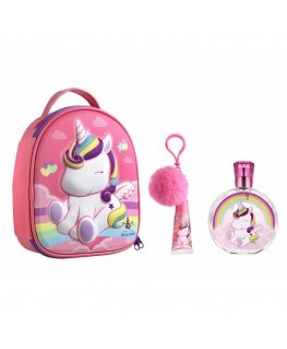 Cartoon Air-Val Eau My Unicorn Nec Set for Kids (EDT, 100 ml, lip gloss, backpack)