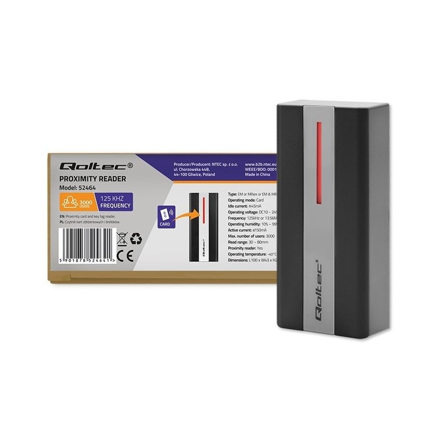Proximity RFID card and key fob reader,EM,Mifar – 2