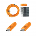 Tether Tools USB-C to Micro-B- Cable-System 9,40m orange Tether Tools USB-C to Micro-B- Cable-System 9,40m orange