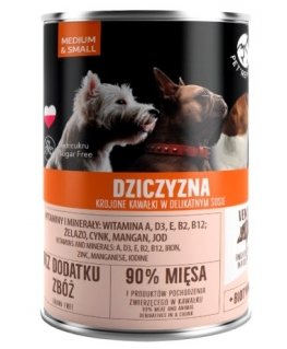 PET REPUBLIC Adult Medium & Small Game - mitrā suņu barība - 400g