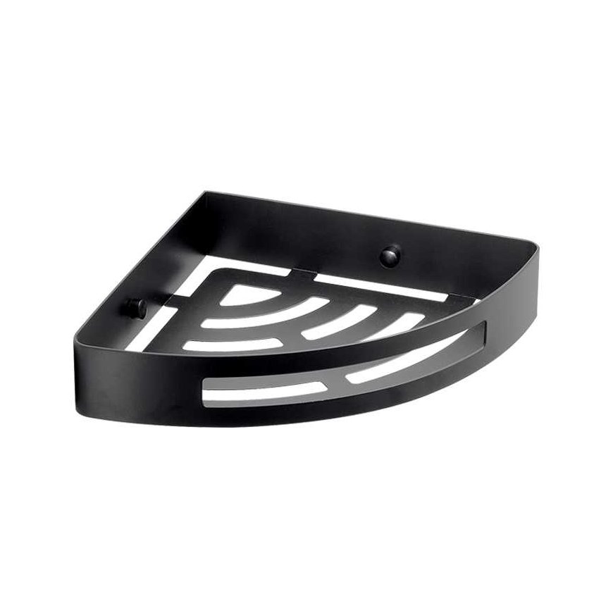 Shower shelf GEDY NERVA 247914, 210×45×210 mm, black – 2