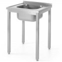 Stół blat roboczy plieno su jednym zlewem 600x600mm - Hendi 811849 Stół blat roboczy plieno su jednym zlewem 600x600mm - Hendi 811849