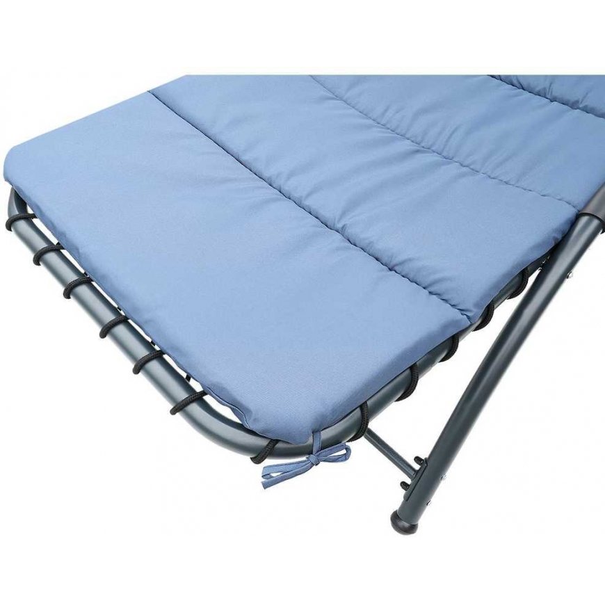 Saska Garden CHAIR CHAIR WITH UMBRELLA BERGAMO 200x125x180CM NAVY BLUE – 3