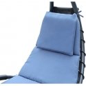 Saska Garden CHAIR CHAIR WITH UMBRELLA BERGAMO 200x125x180CM NAVY BLUE Saska Garden CHAIR CHAIR WITH UMBRELLA BERGAMO 200x125x180CM NAVY BLUE
