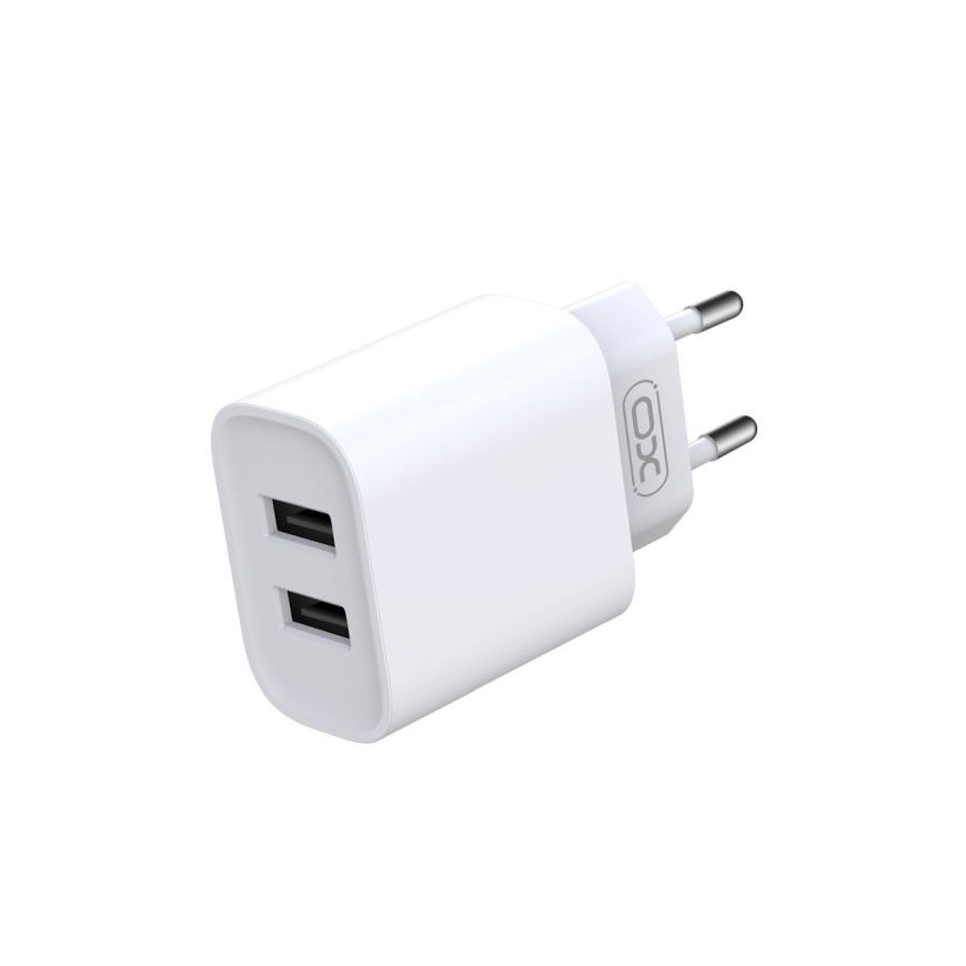 XO CE02C USB charger 2xUSB 2.1A + Type-C cable 1m – 2