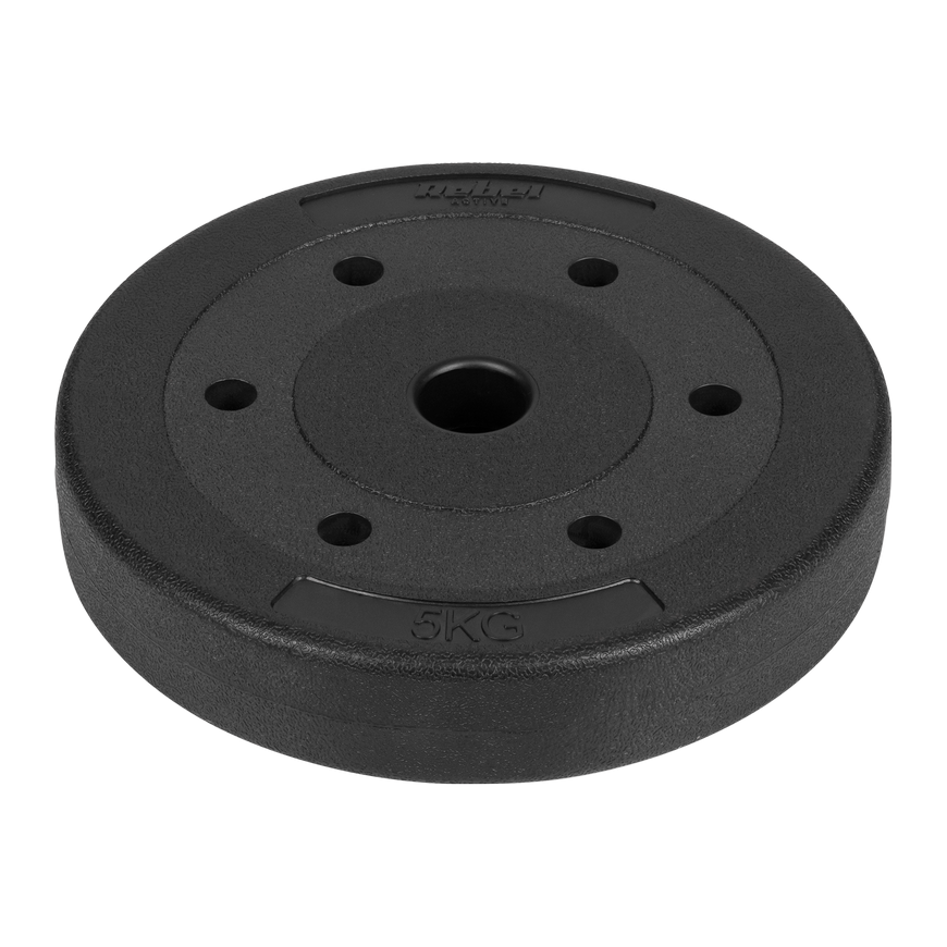 Bituminių svarelių rinkinys 4x5kg, skylė 31mm, REBEL ACTIVE – 4