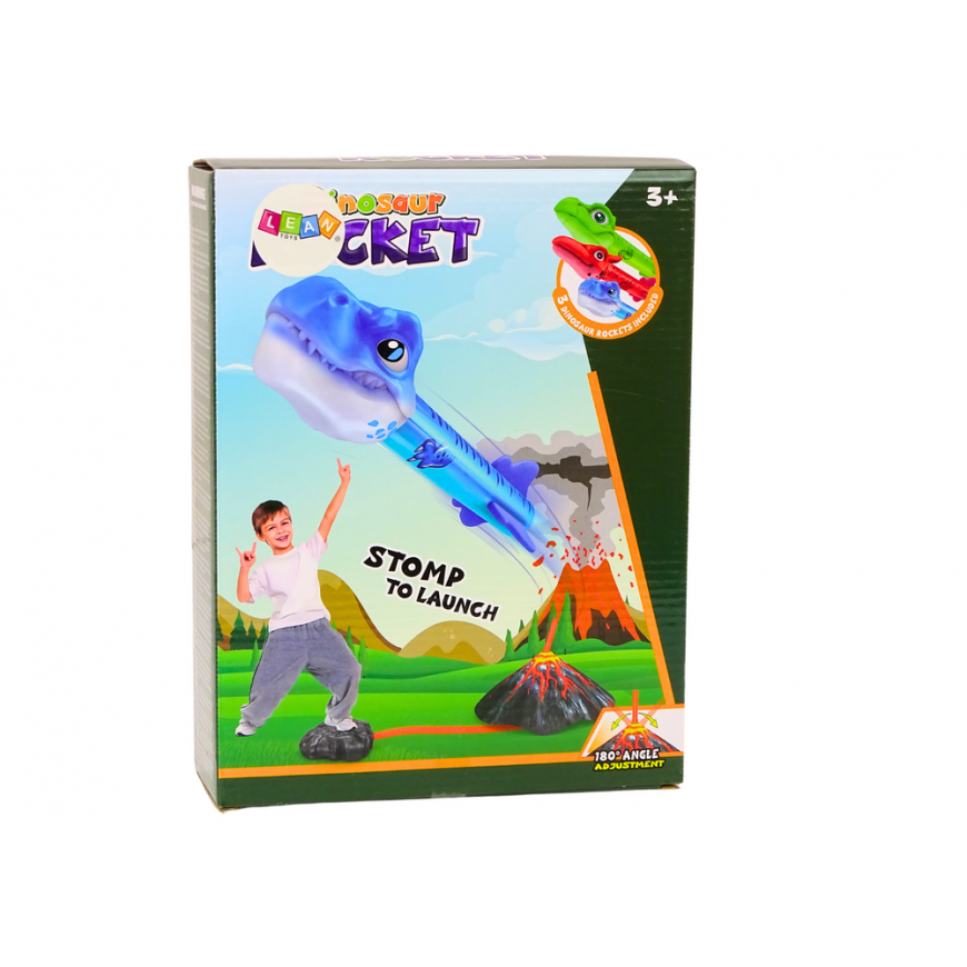 Lean Toys Dinosaurs Volcano Adjustable Rocket Launcher Game Set – 3