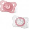 Chicco PhysioForma Mini soft silicone pacifier pacifier 2-6 months 2 units white and pink