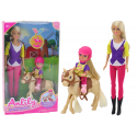 Lean Toys Anlily Doll Set with a Child and a Pony, Horse Farm Lean Toys Anlily Doll Set with a Child and a Pony, Horse Farm