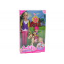 Lean Toys Anlily Doll Set with a Child and a Pony, Horse Farm Lean Toys Anlily Doll Set with a Child and a Pony, Horse Farm