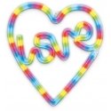 TelForceone Neon LED RGB LOVE IN HEART FLRN02 + RC Forever Light