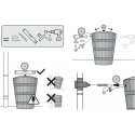 Prosperplast RAIN WATER TANK RUSTICO BARREL 275L UMBRA WOOD Prosperplast RAIN WATER TANK RUSTICO BARREL 275L UMBRA WOOD