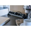 Brennenstuhl 1391040600 elektros tinklo ilgintuvas 3 m 6 AC išvestis(ys / čių) Vidaus Juoda, Sidabra
