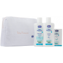 Chicco Baby Moments Rožinė komplektas płyn do kąpieli 200ml + szampon do włosów 200ml + delikatne mydło 100g
