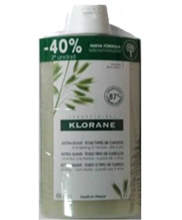 Klorane Champú Extra Suave Oat 2x400ml