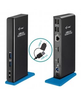 i-tec U3DUALHDMIDOCK док-станция для ноутбука Проводная USB 3.2 Gen 1 (3.1 Gen 1) Type-A Черный
