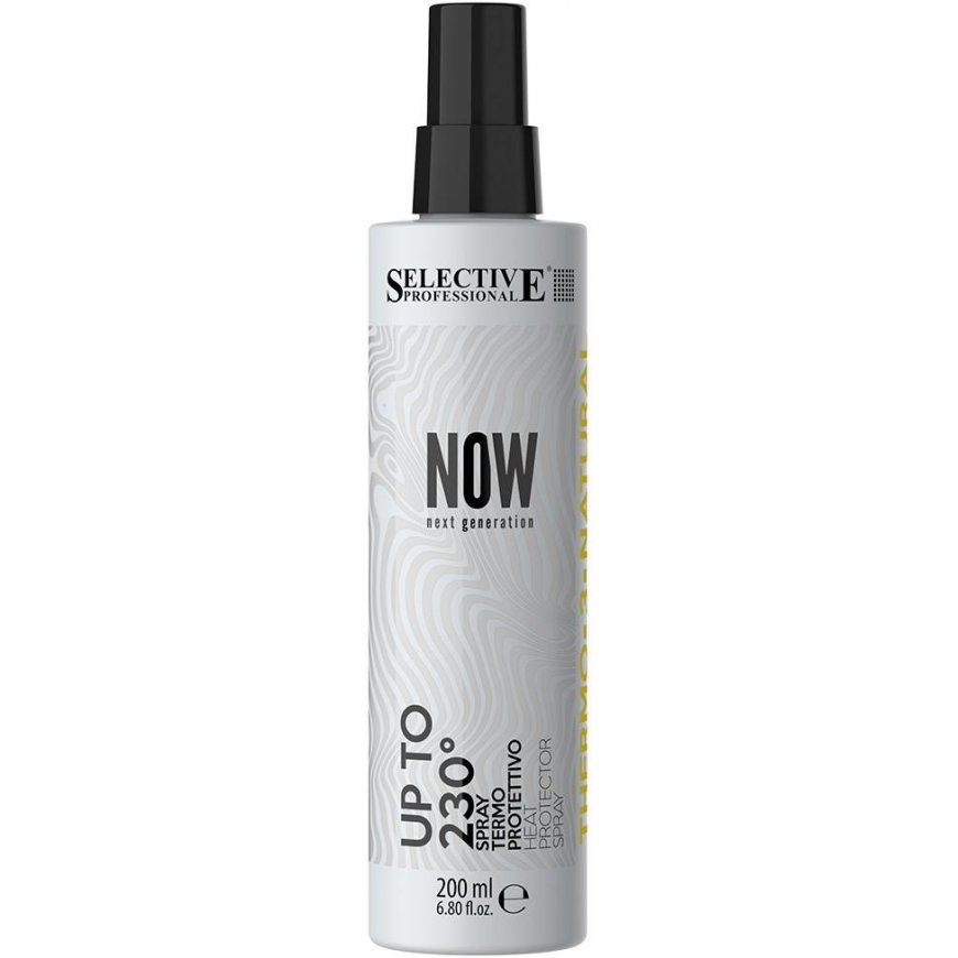 Selective Professional NOW UP TO 230° Heat protector spray Kondicionuojantis nuo karščio apsaugantis purškiklis, 200 ml – 2