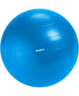 Kamuolys gimnastyczna rehabilitacyjna 75cm su pompką ręczną, spalva mėlyna , REBEL ACTIVE